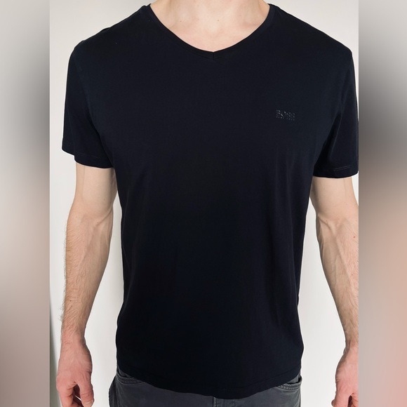 Hugo Boss Other - HUGO BOSS Men’s V-Neck Black T-Shirt